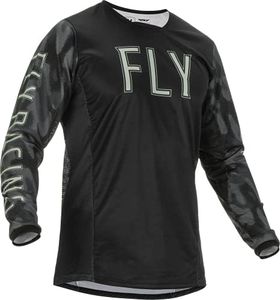 Fly Racing 2022 Adult Kinetic Fuel Jersey (Grey/Black Camo, Large)