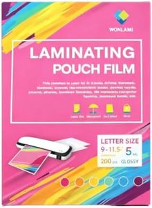 WONLAMI Thermal Laminating Pouches 5MIL, Laminating Sheets 8.5 x 11,Thermal Laminating Pouches200PCS Letter Size,Clear,Business Card Laminating Pouches Laminate Sheets Office and School Supplies