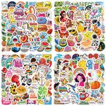 Stickers 200 Pcs Cute Stickers, Aesthetic Kawaii Sticker Pack, Stickers for Adult Teens Kids, Waterproof Vinyl Stickers, Stickers for Kindle Water Bottle Laptop Scrapbook Journal Phone skateboard etc