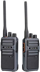 Retevis RB17 Walkie Talkie Long Range, 2 Way Radios 4400mAh Rechargeable Battery, VOX Emergency Alarm, for Camping, Cruise,Hiking,Trip (2 Pack)