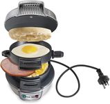 JOTY Electric Breakfast Sandwich Maker Machine with Australian Plug, Waffle Cake Bread Donat Maker with Touch Handle for Home & Fast Making Burger Press, Non Stick Egg Pan Toaster 2 Slice Easy Cleanup Kitchen Appliances (GRAY)