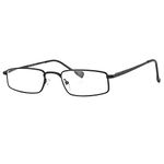 Klar Eye Full Rim Rectangle Reading Glasses For Men and Women Mobile and Computer reading glasses Anti reflection Scratch resistant reading glasses Powers from +0.75 to +3.50 k-2011(Shiny Black, +1.50)