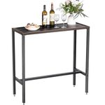 Rectangular Outdoor Patio Bar Height Pub Table