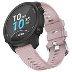 OVERSTEP Compatible with Garmin Venu 2 Plus, Venu SQ Band, 20mm Wrist Strap Quick Release Waterproof Soft Silicone Bands for Vivoactive 3 Music, Vivomove Hr, Forerunner 645/245 Music Smartwatch