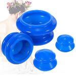 CFHBF 4 Size Cupping Therapy Sets Silicone - Cupping Therapy Professional Studio And Home Use Cupping Set,Stronger Suction Best For Myofascial Massage,Anti Cellulite,Muscle,Nerve,Joint Pain Relief