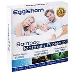 Eggishorn Bamboo Mattress Protector 100% Waterproof Ultra Soft and Breathable Queen Size