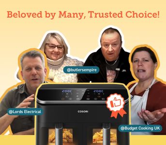 COSORI Dual Air Fryer 8.5L – Large Capacity Oil-Free Cooker