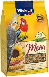 Vitakraft Menu, aliment pour grandes perruches, avec céréales et noix, grand format, sans ajout de sucre (1 x 3kg)