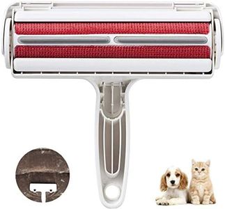 rabbitgoo Pet Hair Remover Roller Dog and Cat Lint Remover, Two-Sided Brush Lint Roller, Self-Cleaning, Reusable Pet Hair Catcher for Short Long Hair, Hair Brush for Furniture, Clothing, Car Seat