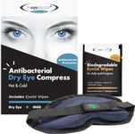 The Eye Doctor Essential Treatment Bundle - Reusable Hot Cold Eye Compress & 40x Single Use Eyelid Wipes for Dry Eye, Blepharitis & MGD - Microwave Safe Mask