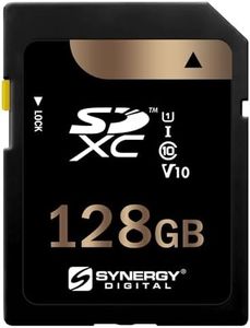 Synergy Digital 128GB, SDXC UHS-I Memory Card, Compatible with Sony ZV-1F Vlogging Digital Camera - Class 10, U1, 100MB/s, 300 Series