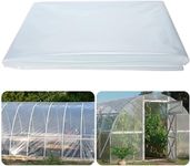 Yaegoo Greenhouse Plastic Film, 6 Mil Thickness Greenhouse Plastic Sheeting, Clear Polyethylene Film UV Resistant for Gardening, Farming, Agriculture (10 x 10 FT)