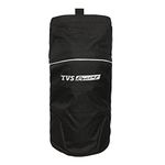 TVS Racing Knee Guards for Bikers-CE Level 2 Certified Impact Resistance, Enhanced Visibility with Reflective Accents, Adjustable & Comfortable Fit, 600D Polyester, Breathable for Long Rides (Black-L)