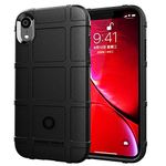 LABILUS iPhone XR case, (Rugged Shield Series) TPU Thick Solid Armor Tactical Protective Cover Case for iPhone XR (6.1 inch) - Dark Black