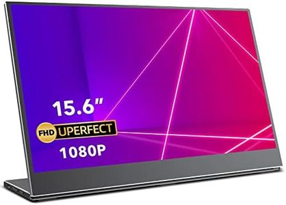 15.6" Portable Monitor 1080P FHD, Ultra Slim 5mm Aluminum Frame, 1.8lb Lightweight, 100% sRGB, 60Hz, VESA Mount 75x75mm M4*4mm, Narrow Bezel USB-C HDMI External Display for Laptop, PC