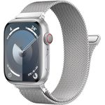 Patented Milanese Loop Compatible with Apple Watch Strap 46mm 38mm 40mm 41mm 42mm 44mm 45mm 49mm for Women Men, Magnetic Bracelet Apple Watch for iWatch Band Series 10 9 8 7 6 5 4 3 2 1 SE Ultra 2 1