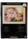 Dimensions Gold Collection Counted Cross Stitch Kit, Tulip Trio, 14 Count Ivory Aida, 16 inch x 12 inch