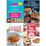 Bored of Lunch Healthy Slow Cooker Even Easier [Hardcover], The Healthy Slow Cooker Cookbook, The Skinny Slow Cooker Curry Recipe Book & More Slow Cooking 4 Books Collection Set