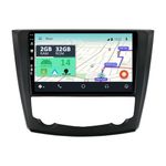 YUNTX 9" Android 14 Double Din Car Stereo Radio GPS Navigation Head Unit for Renault Kadjar 2015-2019 with Backup Camera Built-in Wireless CarPlay Android Auto Bluetooth WiFi SWC