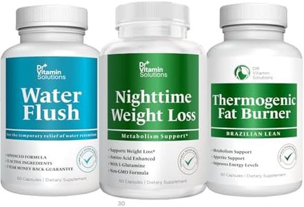 DR VITAMIN SOLUTIONS Nighttime Fat Burner, Thermogenic Weight Loss and Diuretic Water Pills - Metabolism and Water Retention Pills for Women and Men 180 caps