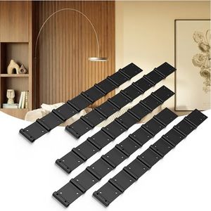 5 Wood Slat Wall Brackets for Custom Built Wood Paneling - Create Wood Wall Panels for Indoors or Outdoors with Rustproof Steel Brackets - Wood Slats for Wall Mounting Wood Slat Panels by Ash Harbor