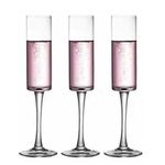 WQR Crystal Wine Glasses Champagne Brandy Big Stem Wine Glass 250 ML White Wine Red Wine Glasses for Party Restaurants Set of (Long CH, 6)