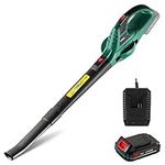 POSENPRO Leaf Blower - 20V Leaf Blower Cordless with Battery & Charger, Electric Leaf Blower for Lawn Care, Battery Powered Leaf Blower Lightweight for Leaf/Snow/Dust Blowing