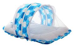 VParents Baby Bedding Set with Mosquito net and Pillow Jumbo Extra Large (0-20 Months) (Blue) 110032