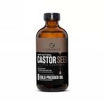 CARAWAY Organic Cold Pressed Castor Oil – Edible for Constipation Relief & Hexane-Free Castor Oil for Hair Growth, liver detox Skin & Joint pain glass bottle – 236 ml / 8 oz