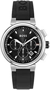 Hugo Boss Men's One 1513997 Quartz Watch, Black, 44 mm Case Diameter