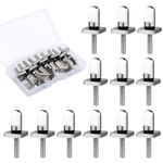 12pcs SUP Fin Screws, 316 Stainless Steel Fin Screws with O Rings Paddle Board Fin Replacement No Tool, for SUP Paddleboard Longboard Surfing Accessories