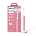 Philips Sonicare 4100 Power Toothbrush, Rechargeable Electric Toothbrush with Pressure Sensor, Deep Pink HX3681/26