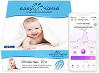 Easy@Home 50 Ovulation Test Strips-Width of 5mm-Powered by Premom Ovulation Predictor iOS and Android App