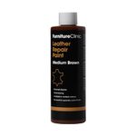 Furniture Clinic Leather Repair Paint & Dye | Self Seal Colourant for Quick and Easy Leather Repair | Suitable for Leather Sofas, Leather Car Seat, Shoes, Handbag, and More (50ml, Medium Brown)