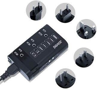 DOACE 350W Voltage Converter, Ai 220V to 110V Converter and 50Hz to 60Hz Transformer, Power Converter Adapter Combo US to AU, UK, European Travel Plug Adapter for Hair Straightener Laptop Cell Phone