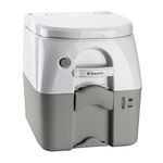 Dometic 301097506 Portable Toilet w/Stainless Hold-Down Brackets, Gray