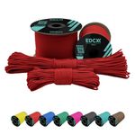 EdcX 2 mm Nylon Paracord 275 (15, 30, 50 and 100 m)– 100% Nylon rope, 3-Strand cord, Nylon cord 2 mm in Many Colours (Light Red, 30 m)