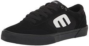 Etnies Men's Windrow Vulc Low Top Skate Shoe, Black/Black/White, 8 UK