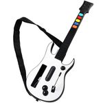 Wireless Guitar Compatible for Wii, Supports for Rock Band Games and Guitar Hero.（Rock Band 1 is Not Supported）