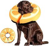 Sivomens Dog Cone, Protective Inflatable Dog Collar for XL Dogs, Comfortable Dog Recovery Cones After Surgery, Washable Dog Donut Collar Prevents Licking Wounds & No Blocking Vision, XL(18"-24")