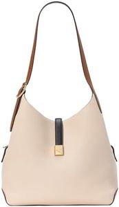 kate spade new york Deco Colorblocked Pebbled Leather Large Shoulder Bag, Milk Glass Multi, Milk Glass Multi, One Size