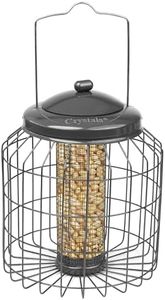 Crystals Squirrel Proof Hanging Bird Feeder for Small Birds – Heavy Duty Garden Peanut & Fat Ball Feeders – Wild Bird Feeders (Peanut Feeder)