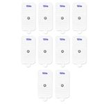 TENS Electrodes - Premium Quality XL Replacement Pads for TENS Units - 5 Pairs of Snap TENS Unit Electrodes (10 TENS Unit Pads) - 2" x 4" - Discount TENS Brand