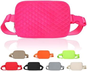 LLYWCM Fanny Packs for Women - Belt Bag for Women - Fanny Pack Crossbody Bags - Black Fanny Pack with Adjustable Strap, Fashion Cross Body Fanny Pack for Running, Rose Seam, Seam