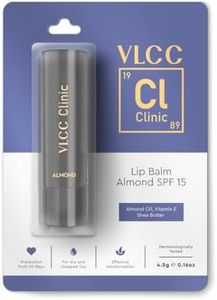 VLCC Clinic Lip Balm SPF15 Almond & Vitamin E - 4.5g | Hydrating, Smoothing and Softening Lip Balm | Healthy, Pink Lips | SPF Protection | UV Protection | Anti-Sun Damage