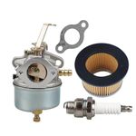 Butom 632230 632272 Carburetor for Tecumseh 631828 631067 631067A 632076 H30 H50 H60 HH60 HH70 Engines Snowblower Troy Bilt Sears Tillers with 30727 Air Filter