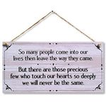 CARISPIBET So Many People Come into Our Lives | Home Decorative Sign, Homage to Friends and Family 6" x 12"