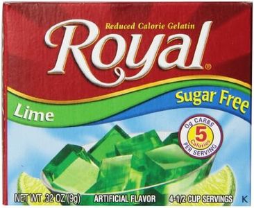 Royal Lime Gelatin Dessert Mix, Sugar Free and Carb Free, 0.32 Ounce (Pack of 12)