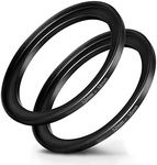 52mm-58mm Step Up Ring [ 52mm Lens to 58mm Filter], FANZR Camera Lens Filter Adapter Ring Lens, Premium Aluminum (2 Packs)