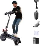 5600W Electric Scooter Adults Up to 45±5MPH Up to 52 Miles Range, Folding 11" Vacuum Tires Off Road Foldable Sport Scooter with Seat Heavy Duty 440LBS Escooter
